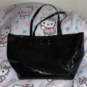 Kate Spade Black Polyvinyl Tote PRE OWNED